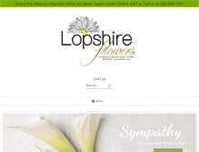 Tablet Screenshot of lopshireflowers.com